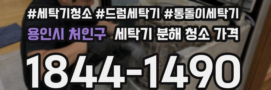 용인시 처인구 세탁기 분해 청소 가격
