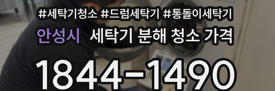 안성시 세탁기 분해 청소 가격