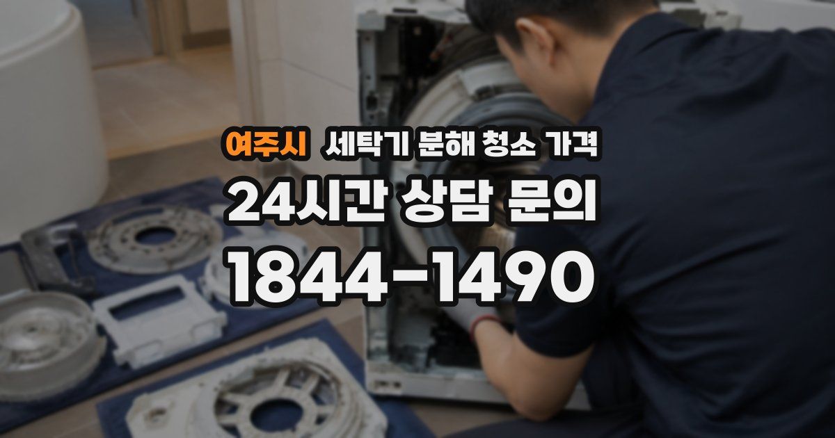 여주시 세탁기 분해 청소 가격