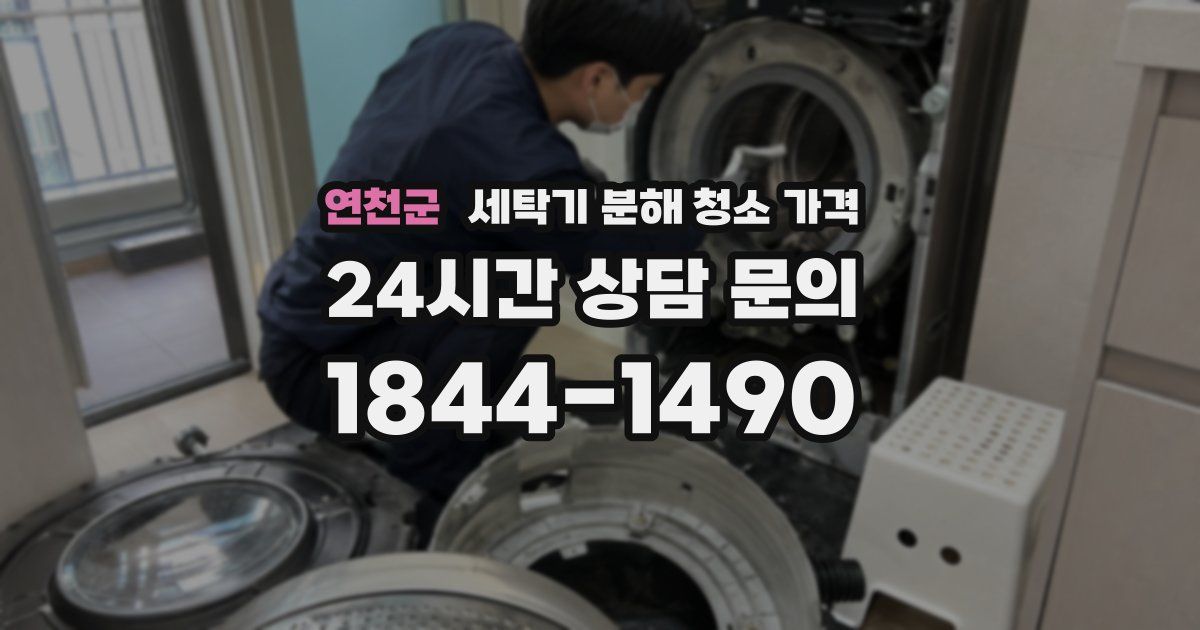 연천군 세탁기 분해 청소 가격