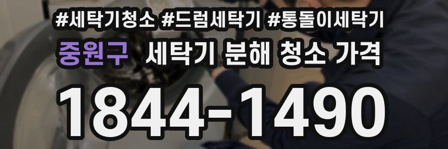 중원구 세탁기 분해 청소 가격