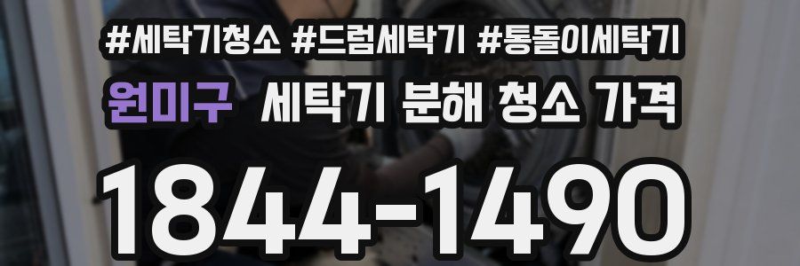 원미구 세탁기 분해 청소 가격