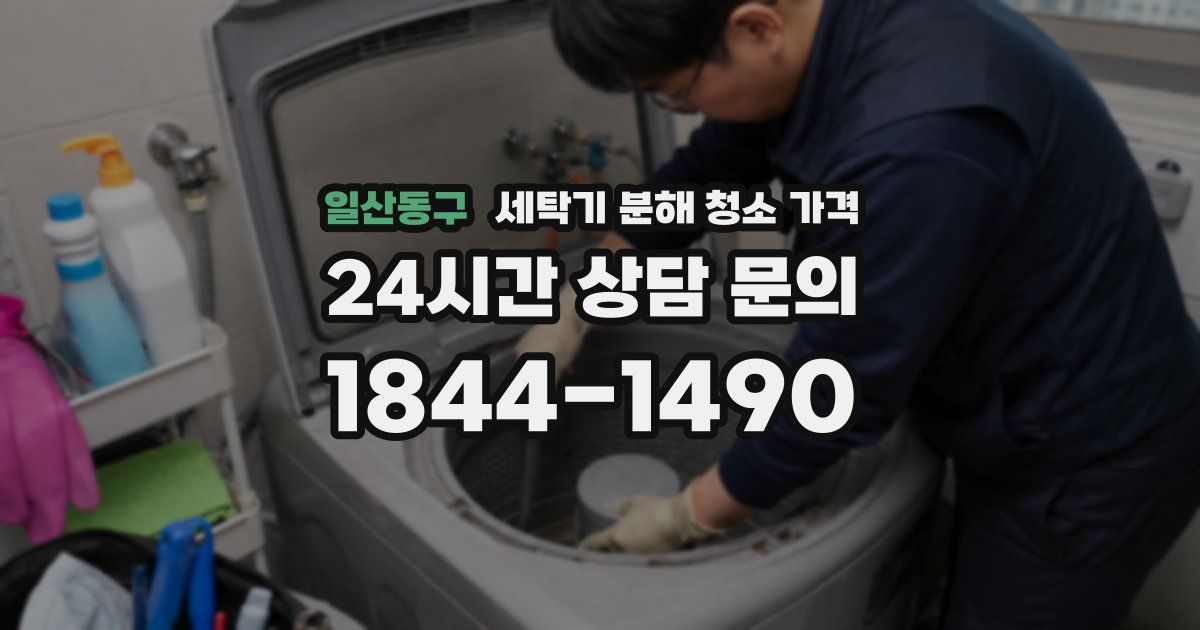일산동구 세탁기 분해 청소 가격