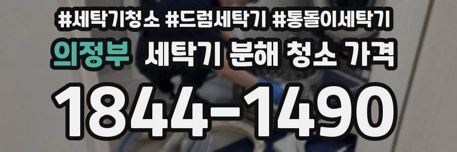의정부 세탁기 분해 청소 가격