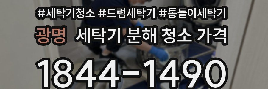 광명 세탁기 분해 청소 가격