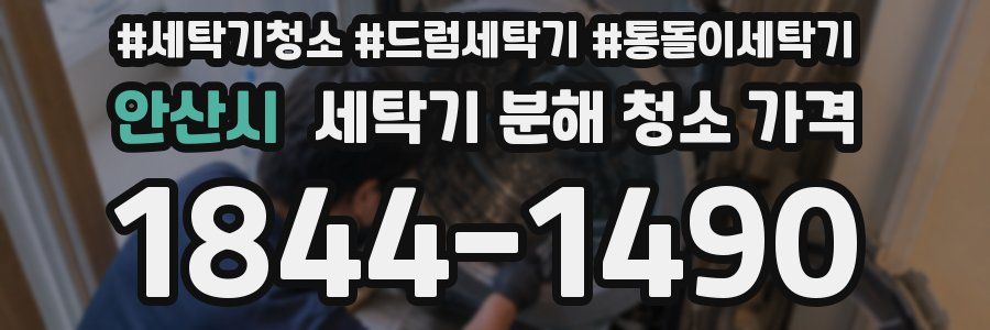 안산시 세탁기 분해 청소 가격