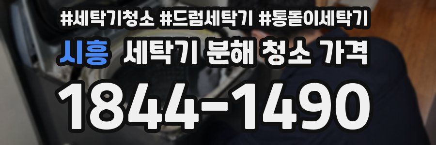 시흥 세탁기 분해 청소 가격