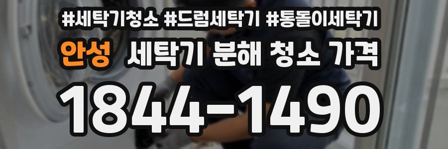 안성 세탁기 분해 청소 가격