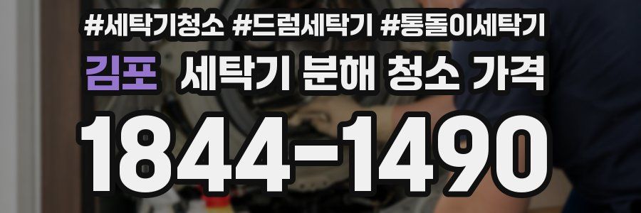 김포 세탁기 분해 청소 가격