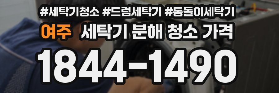 여주 세탁기 분해 청소 가격