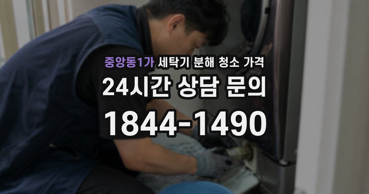 중앙동1가 세탁기 분해 청소 가격