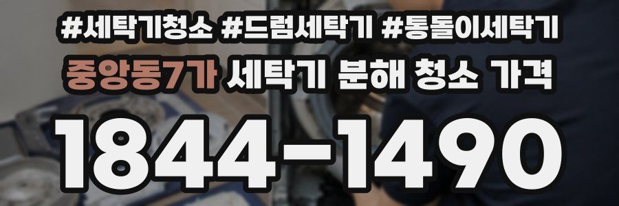 중앙동7가 세탁기 분해 청소 가격