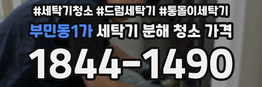 부민동1가 세탁기 분해 청소 가격