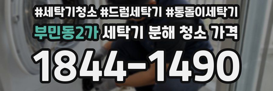부민동2가 세탁기 분해 청소 가격