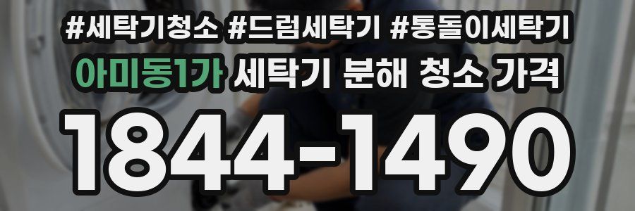 아미동1가 세탁기 분해 청소 가격