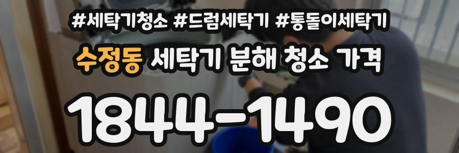 수정동 세탁기 분해 청소 가격