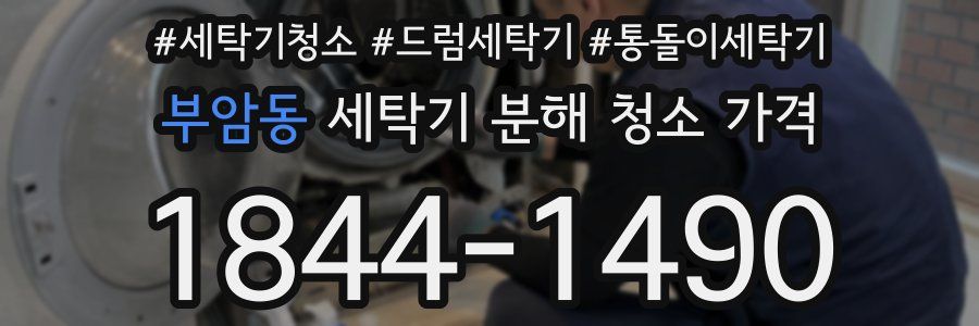 부암동 세탁기 분해 청소 가격