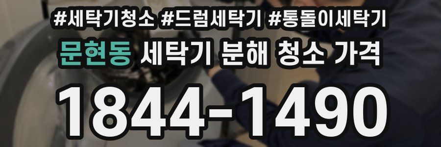문현동 세탁기 분해 청소 가격