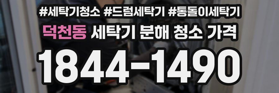 덕천동 세탁기 분해 청소 가격
