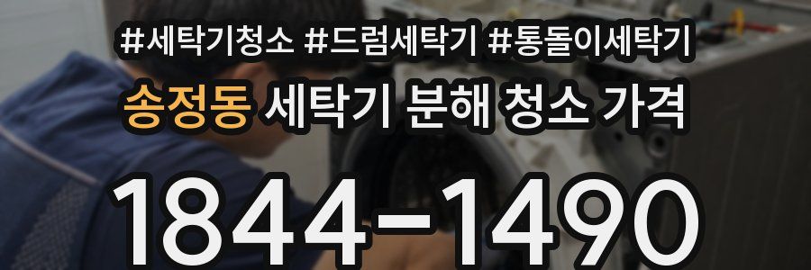 송정동 세탁기 분해 청소 가격