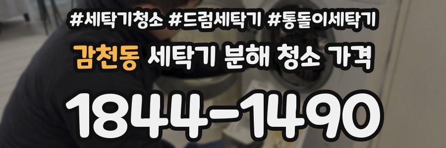 감천동 세탁기 분해 청소 가격