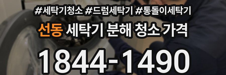 선동 세탁기 분해 청소 가격