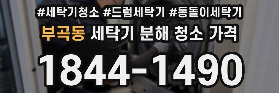 부곡동 세탁기 분해 청소 가격