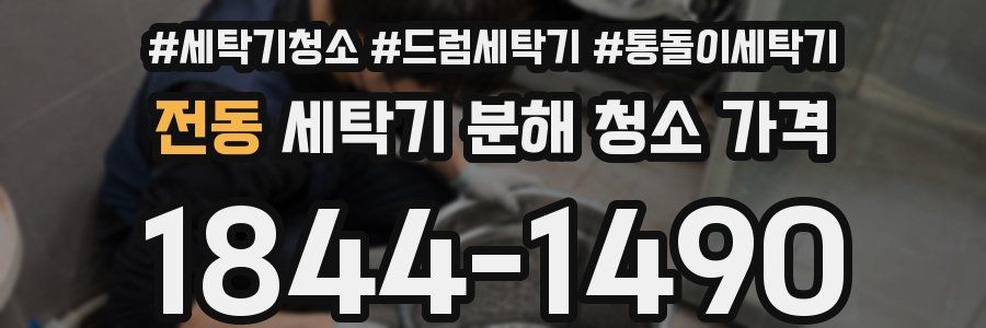 전동 세탁기 분해 청소 가격