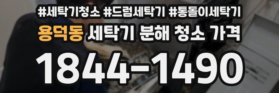 용덕동 세탁기 분해 청소 가격