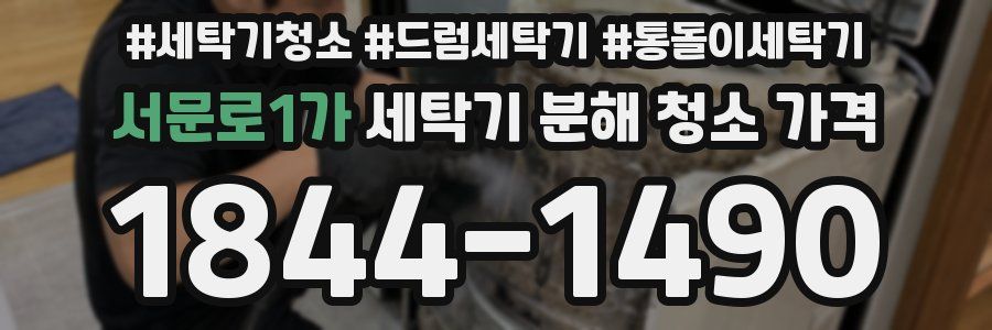 서문로1가 세탁기 분해 청소 가격
