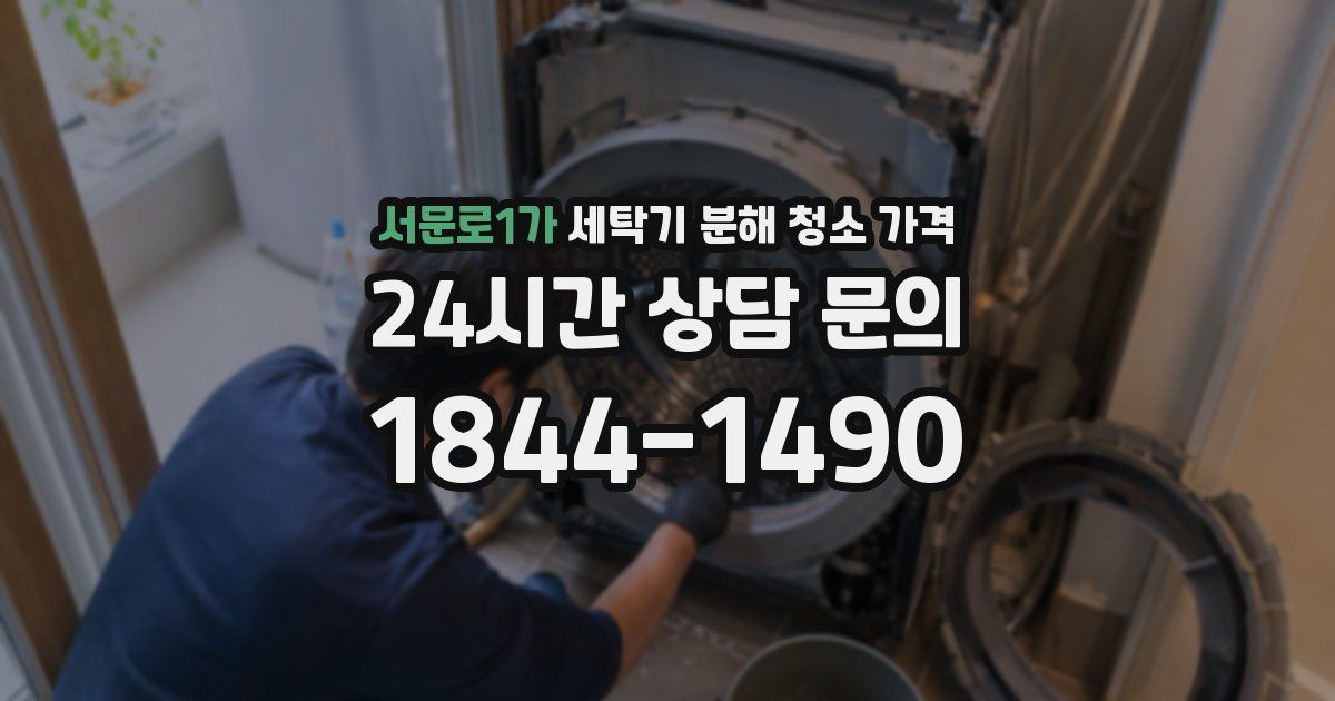 서문로1가 세탁기 분해 청소 가격