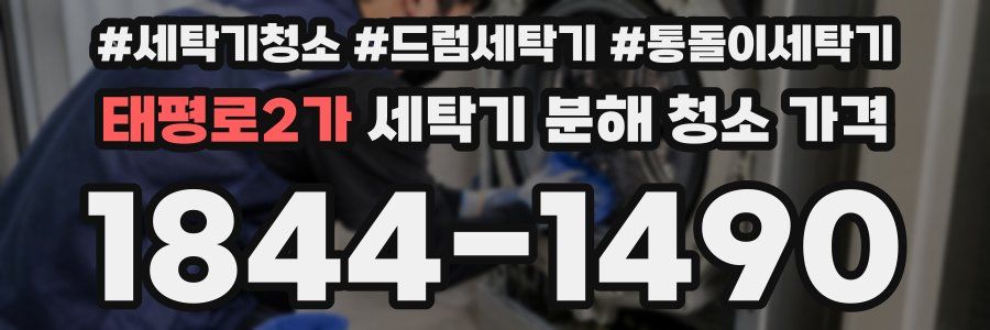 태평로2가 세탁기 분해 청소 가격