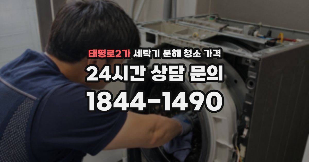 태평로2가 세탁기 분해 청소 가격
