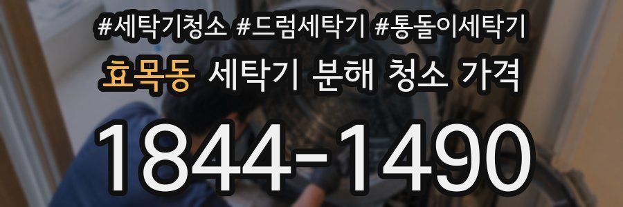 효목동 세탁기 분해 청소 가격