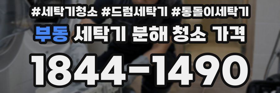 부동 세탁기 분해 청소 가격
