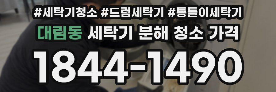 대림동 세탁기 분해 청소 가격