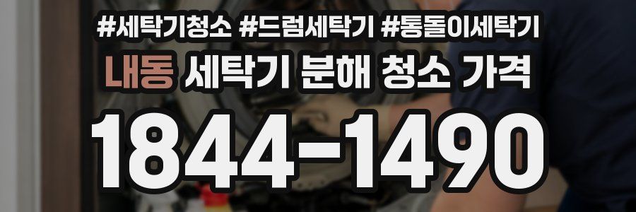 내동 세탁기 분해 청소 가격