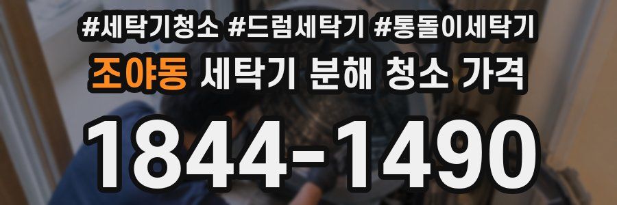 조야동 세탁기 분해 청소 가격