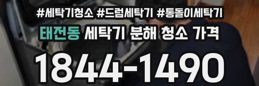 태전동 세탁기 분해 청소 가격