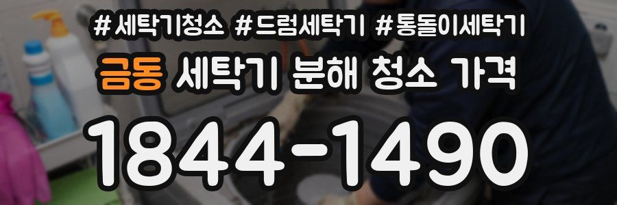 금동 세탁기 분해 청소 가격