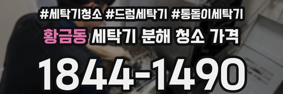 황금동 세탁기 분해 청소 가격