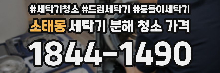 소태동 세탁기 분해 청소 가격