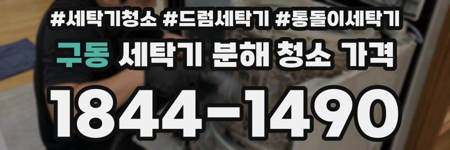 구동 세탁기 분해 청소 가격