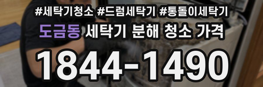 도금동 세탁기 분해 청소 가격