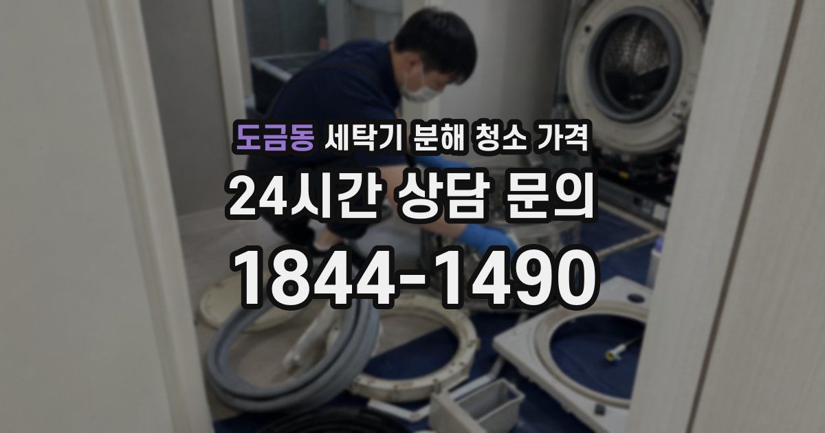 도금동 세탁기 분해 청소 가격