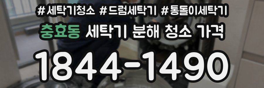 충효동 세탁기 분해 청소 가격