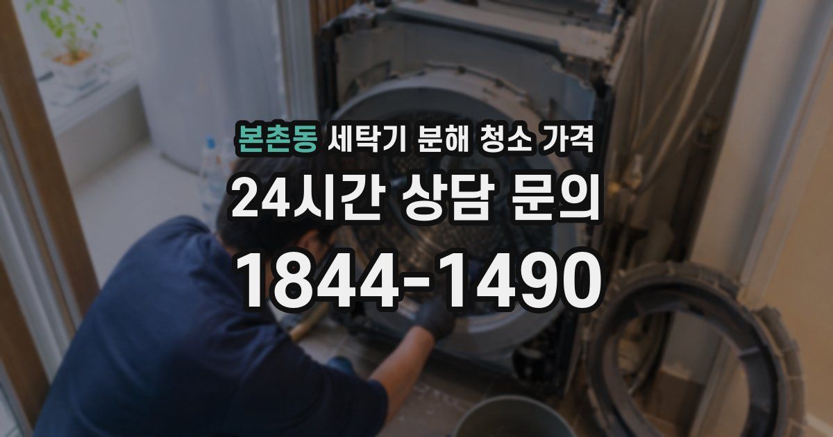 본촌동 세탁기 분해 청소 가격