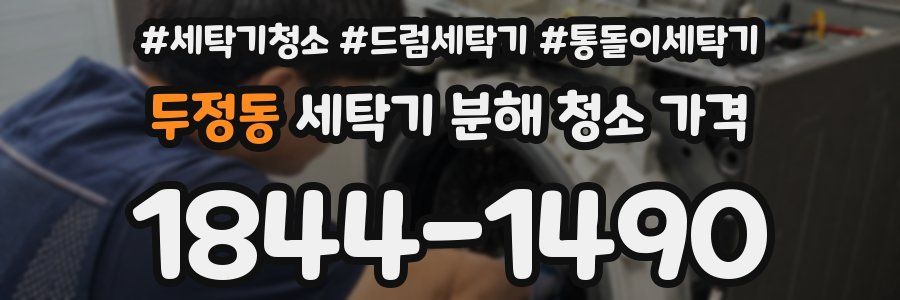 두정동 세탁기 분해 청소 가격