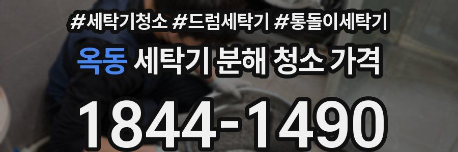 옥동 세탁기 분해 청소 가격