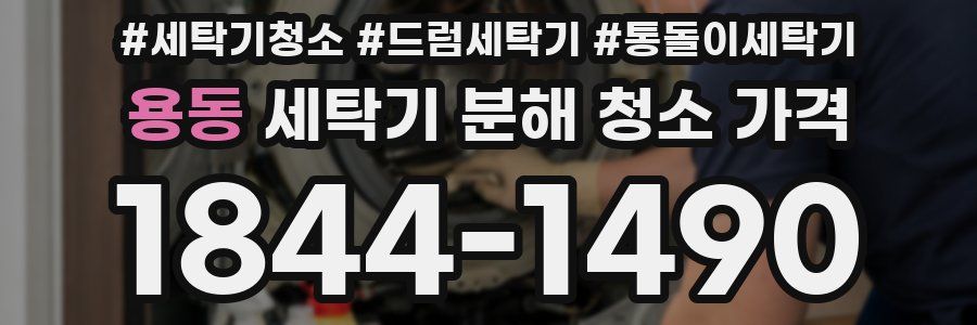 용동 세탁기 분해 청소 가격